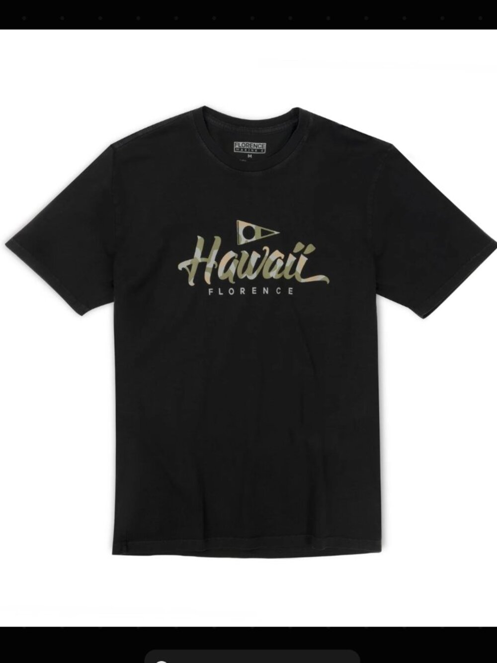 Florence Marine X - Island Script T-Shirt - Black